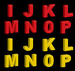 英文立体字母