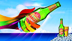 西藏青稞啤酒瓶装海报