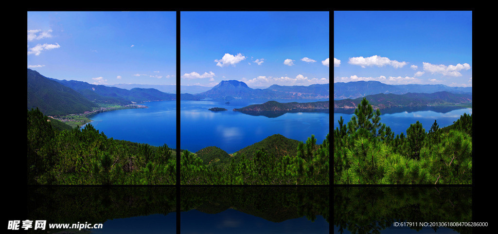 无框画 泸沽湖 摄影