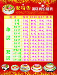 价格表