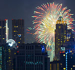 烟花夜景