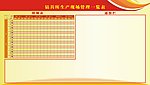 生产管理一览表