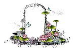 相框时尚花纹 花朵