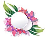 相框时尚花纹 花朵