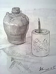 素描静物