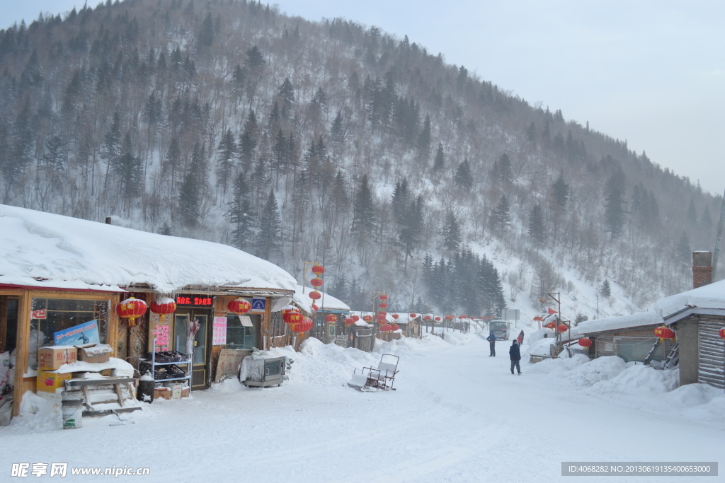 雪 水墨