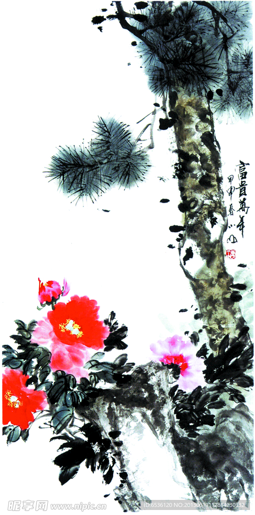 国画 花朵