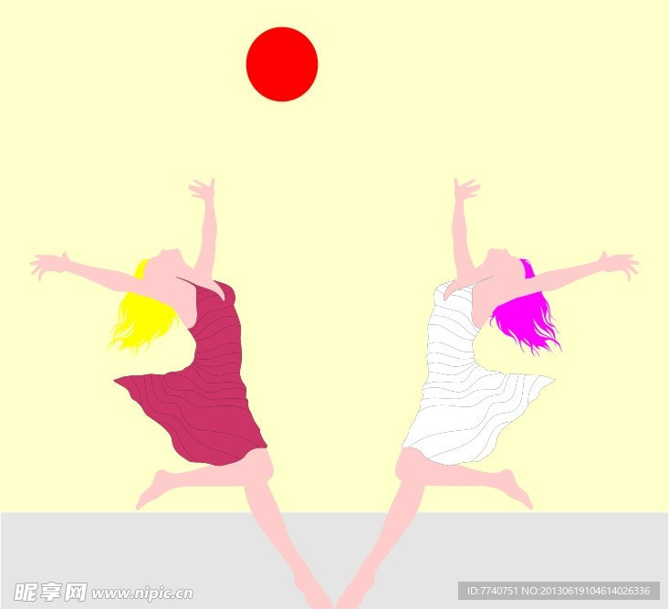 阳光下