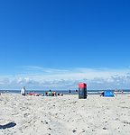蓝天 海滩