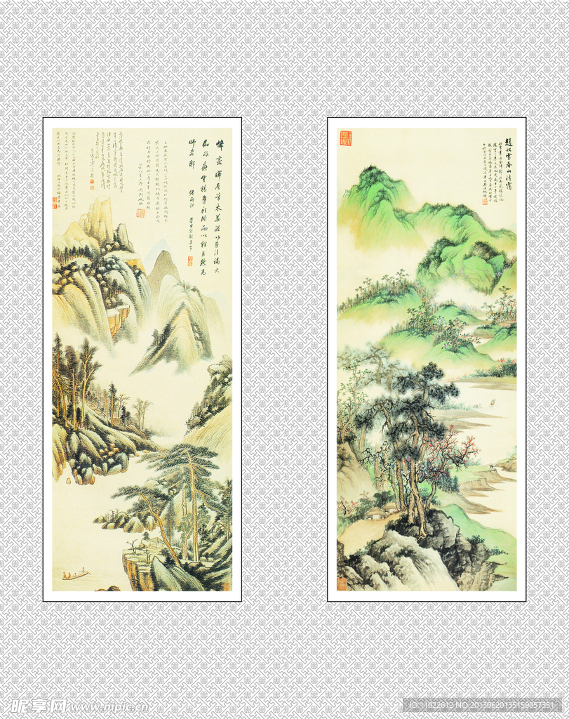 中国画 山水（实际像素下非高清）