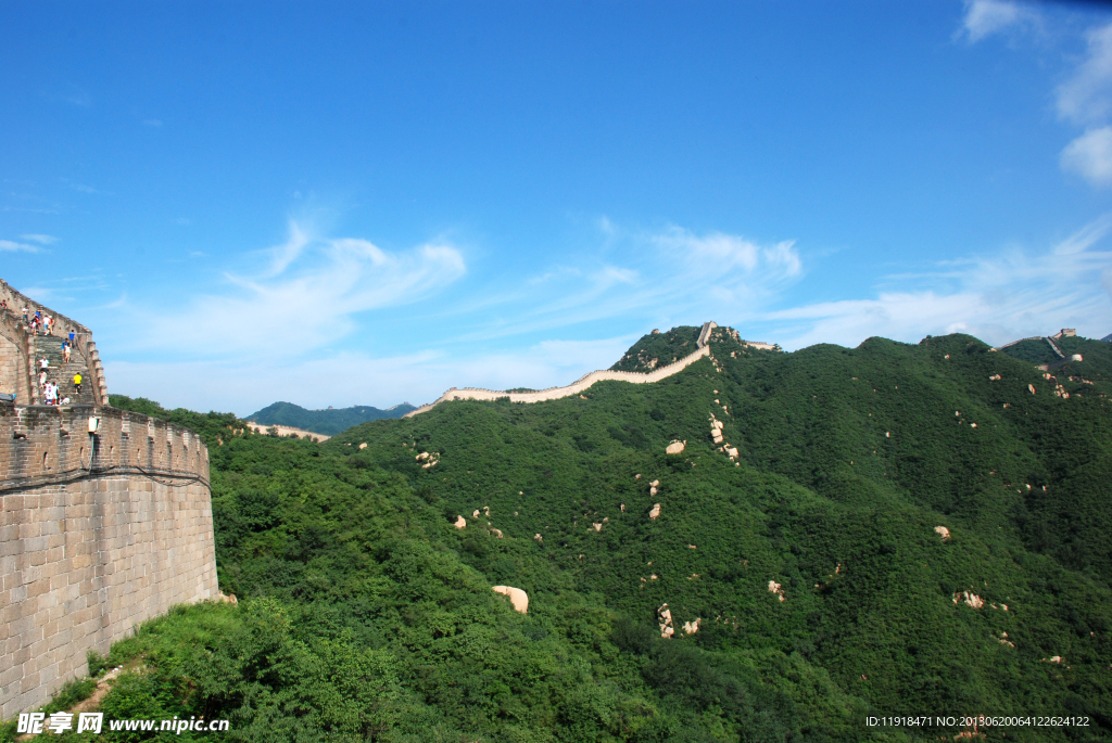 八达岭水关长城夏景