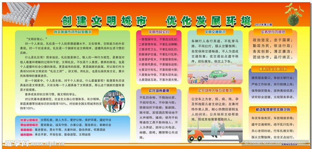 文明社区宣传栏
