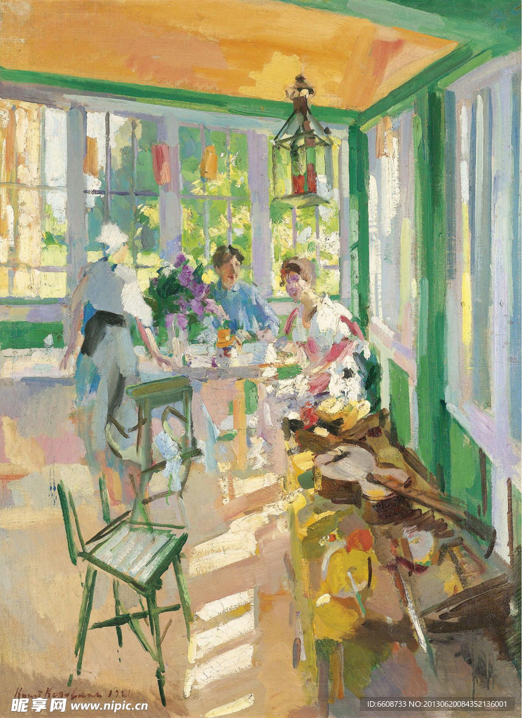 餐馆油画