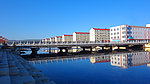 潮查河两岸建筑风景