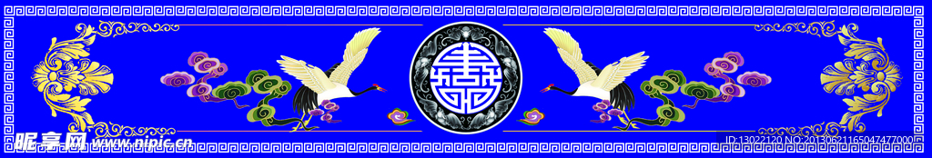 灵棚白鹤展翅
