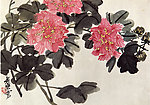 诸乐三花鸟册页
