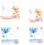 时尚花纹移门