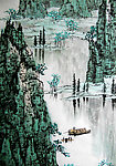 荡舟山水