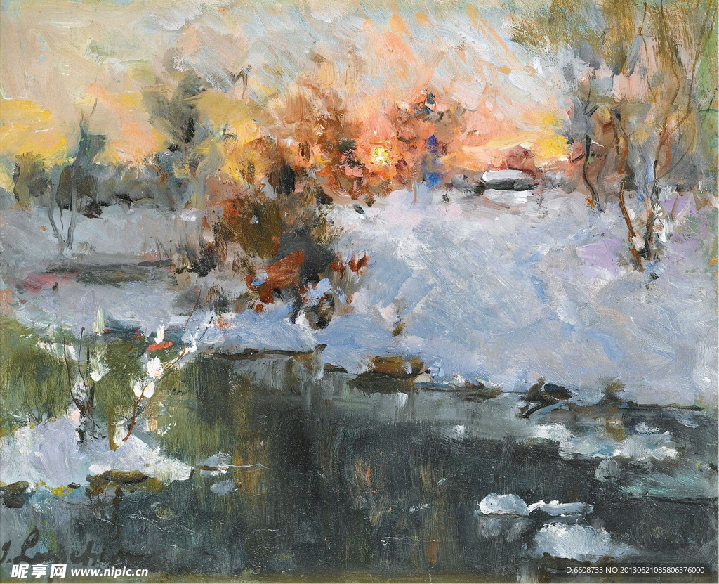 风光油画