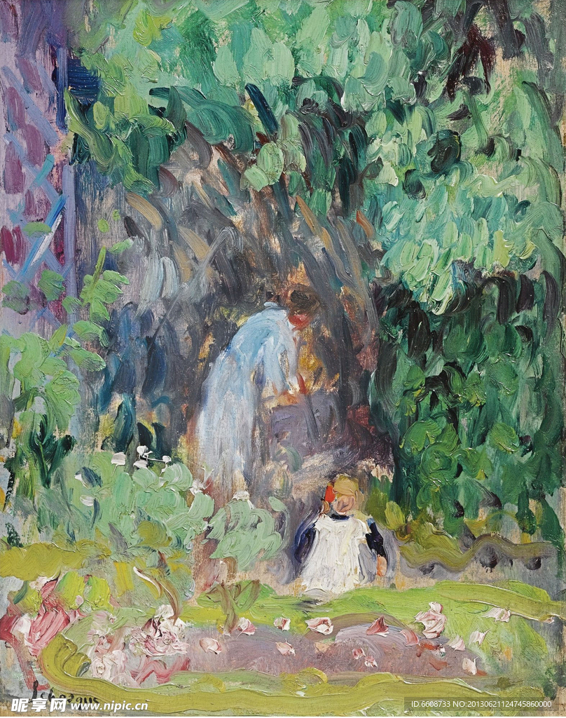 妇女油画