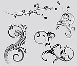 树枝花纹