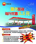 中国石油刷卡加油海报
