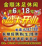 金顺盛大开业车身广告