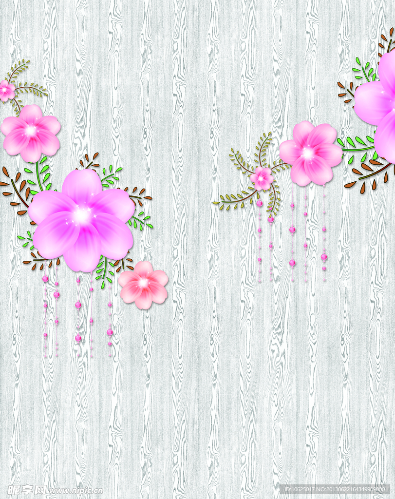 花朵移门