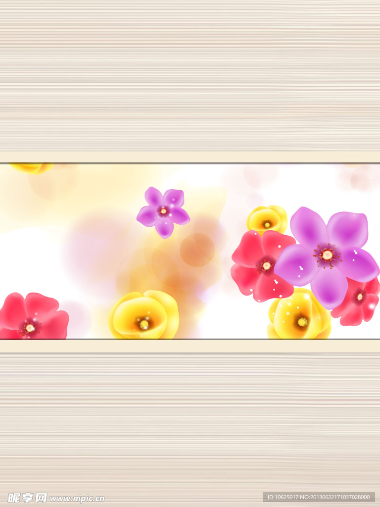 花朵移门