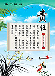 学校文化 责任心展板