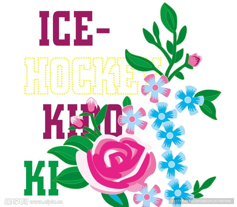 时尚花纹矢量素材
