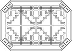 雕花矢量素材 雕花模