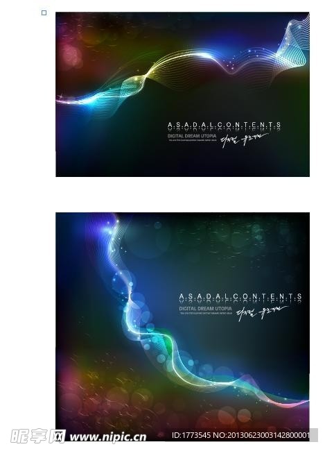 梦幻背景底纹矢量素材