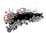 相框时尚花纹 花朵