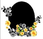相框时尚花纹 花朵