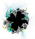 相框时尚花纹 花朵