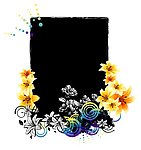 相框时尚花纹 花朵