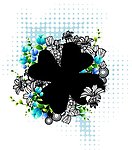 相框时尚花纹 花朵