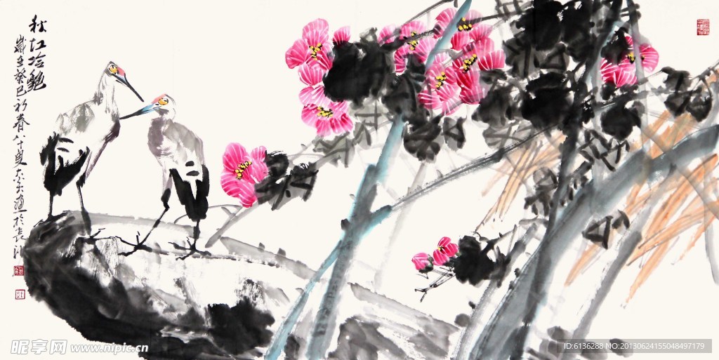 花鸟中国画