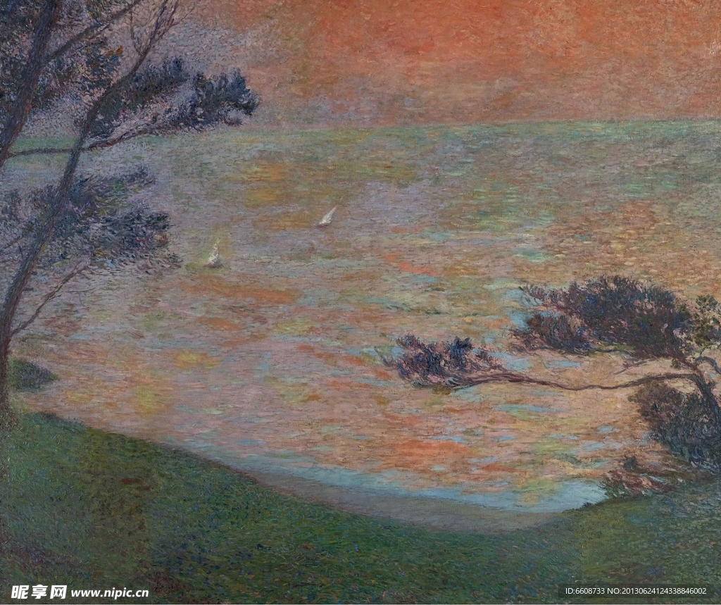 大海油画