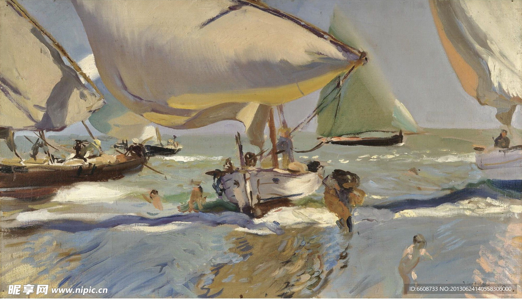 海边油画