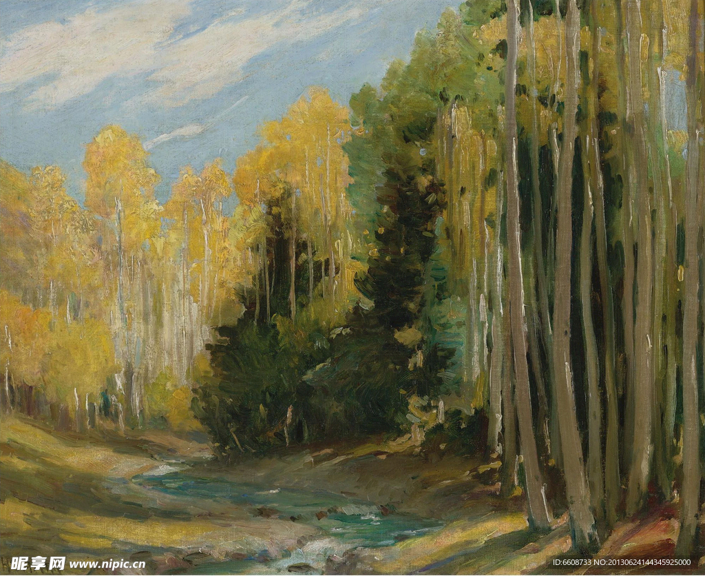 森林油画
