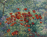 花园油画