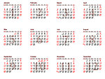 2014年年历