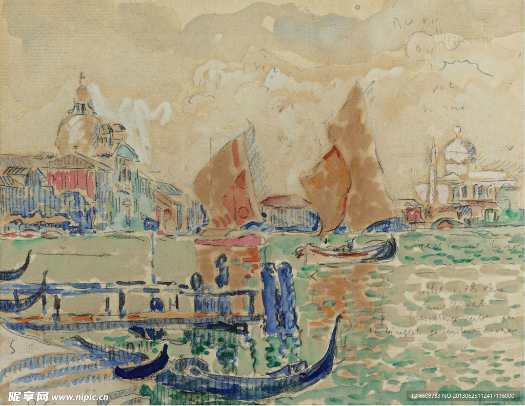 海边油画