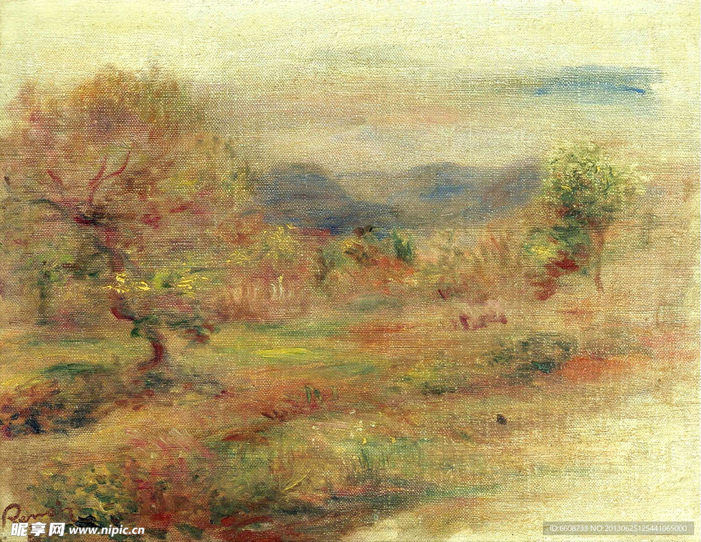 野外风光油画