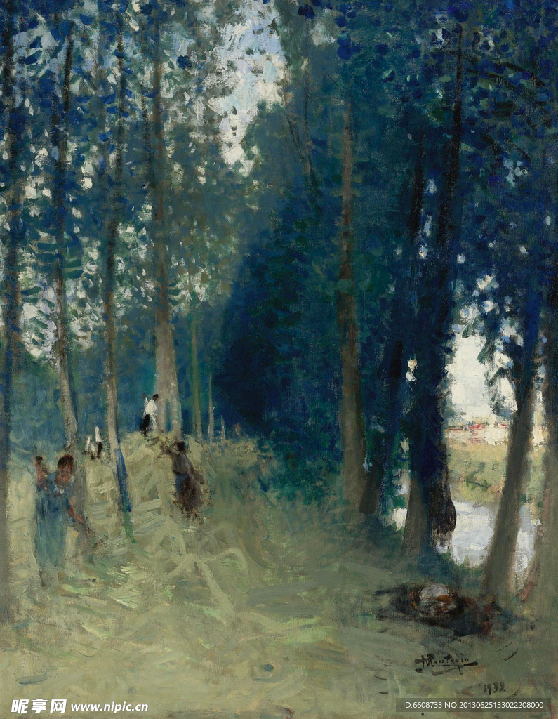 森林油画