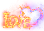 心形 火焰字