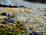 油画 海岸