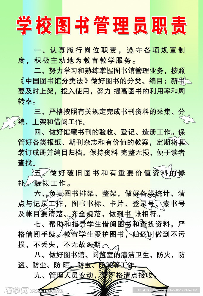 图书管理员职责
